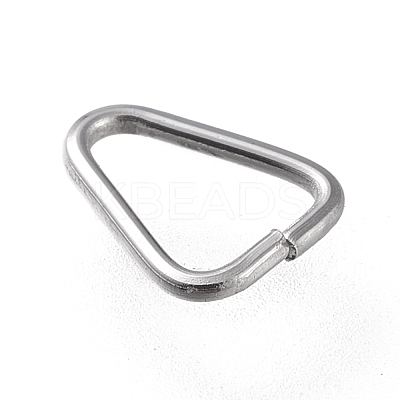 Tarnish Resistant 304 Stainless Steel Triangle Rings X-STAS-K194-26P-1