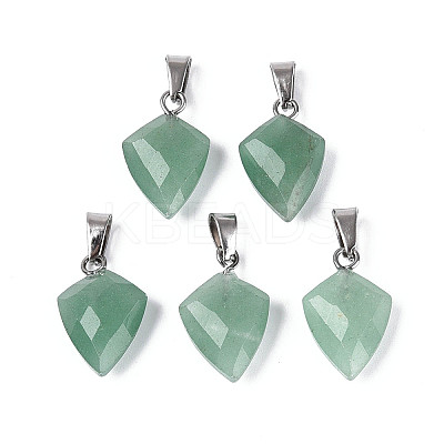 Natural Green Aventurine Pendants G-N349-18P-03-1
