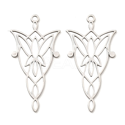 Non-Tarnish 201 Stainless Steel Pendants X-STAS-M318-22P-1