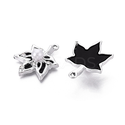Alloy with ABS Imitation Pearl & Crystal Rhinestone & Acrylic Pendants PALLOY-Q466-04P-04-1