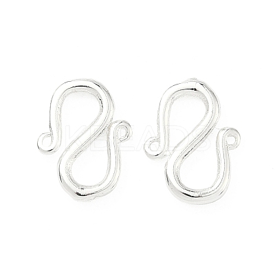 Brass S-Hook Clasps KK-H532-07B-S-1