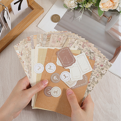 Scrapbook Paper Kits AJEW-WH20004-15A-1