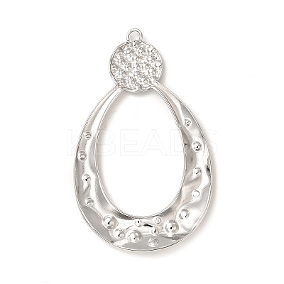 Non-Tarnish 304 Stainless Steel Big Pendant Rhinestone Settings STAS-A070-29P-1