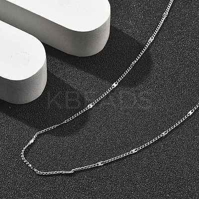Brass Curb Chains Necklaces for Women NJEW-D302-18P-1