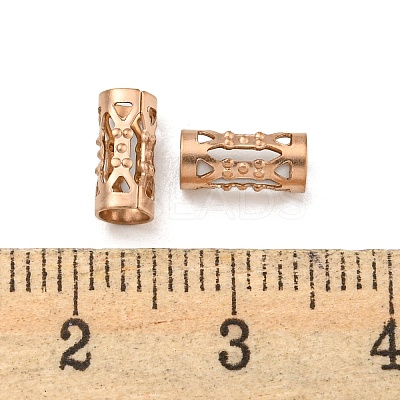 Ion Plating(IP) Hollow 304 Stainless Steel Beads STAS-L273-01RG-1
