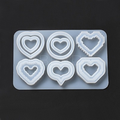 Heart DIY Silicone Quicksand Molds LS-DIY-G079-07A-1