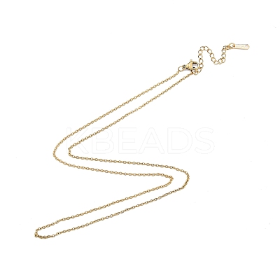 304 Stainless Steel Cable Chains Necklace for Men Women NJEW-N050-A04-G15-1