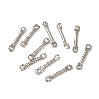 Non-Tarnish 304 Stainless Steel Connector Charms STAS-Q323-04B-P-1