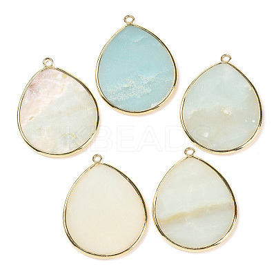 Natural Amazonite Pendants G-E526-01B-1