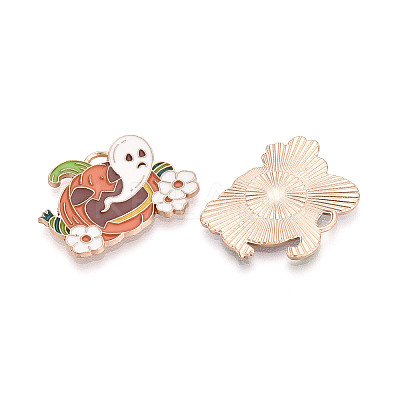 Halloween Theme Alloy and Enamel Pendants PALLOY-T093-04-1