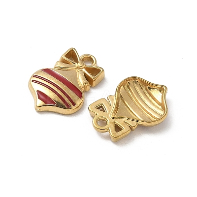 304 Stainless Steel Enamel Pendants STAS-L300-012G-41-1