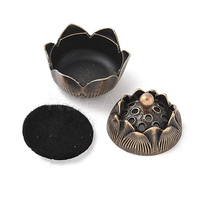 Alloy Incense Burner DJEW-D300-01G-R-1
