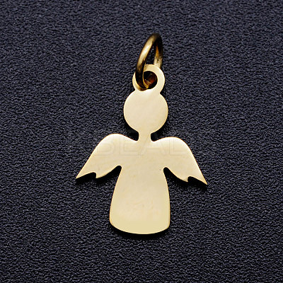 Ion Plating(IP) 304 Stainless Steel Pendants A-STAS-T046-JA343-2-1