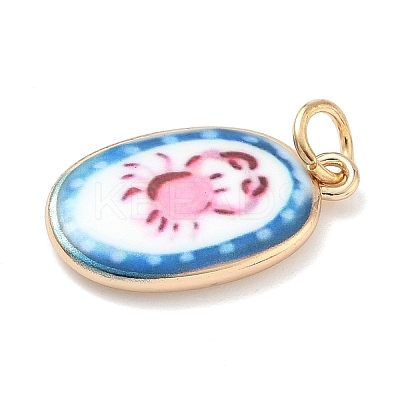 Printed Brass Pendants X-KK-D104-02A-G-1