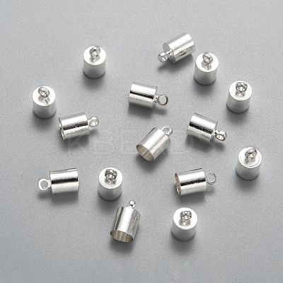 Brass Cord Ends KK-EC041-S-NF-1