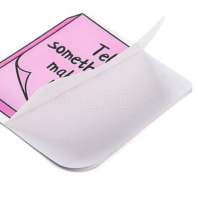 50Pcs Motivationa Word Paper Self-Adhesive Picture Stickers AJEW-S086-10-1