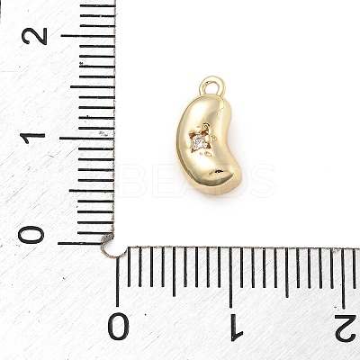 Brass Micro Pave Cubic Zirconia Pendants KK-D283-23G-1