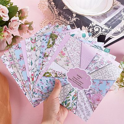 24Pcs 12 Styles Scrapbook Paper Pads SCRA-WH0001-03-1