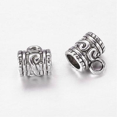 Tibetan Style Alloy Tube Bails X-LF8011Y-1