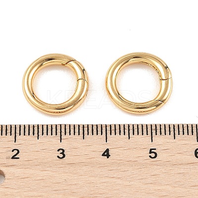 SHEGRACE Brass Spring Gate Rings XGR0009G-10G-1