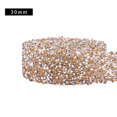 Glitter Resin Hotfix Rhinestone(Hot Melt Adhesive On The Back) OCOR-WH0052-01D-1
