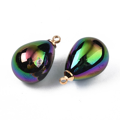 Electroplate Acrylic Pendants PACR-S223-02B-1