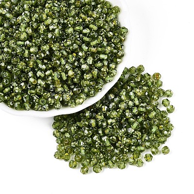Picasso Baking Paint Glass Seed Beads SEED-N007-37H-1