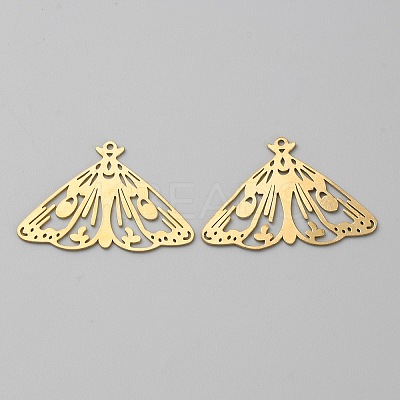 Hollow Brass Pendants KK-CJC0009-02C-03-1