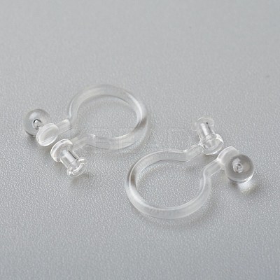 Plastic Clip-on Earring Findings KY-P001-10E-1