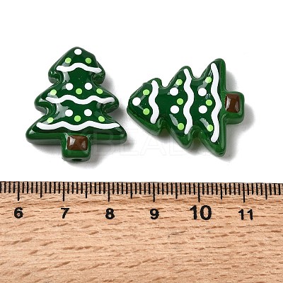Christmas Theme Handmade Lampwork Beads LAMP-I027-07Y-1