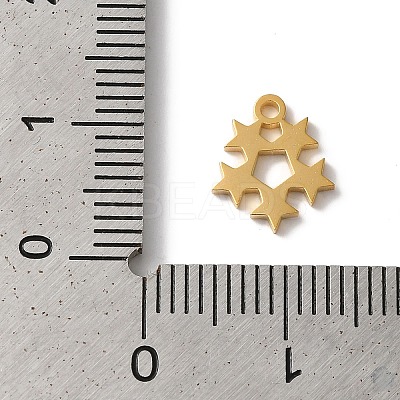 PVD Vacuum Plating 304 Stainless Steel Charms STAS-L081-026G-1