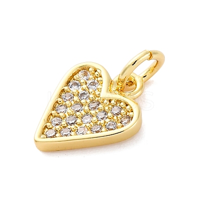 Brass Micro Pave Cubic Zirconia Pendants KK-S510-49G-04-1