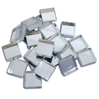 Mirror Glass Mosaic Tiles GLAA-WH0015-60A-1