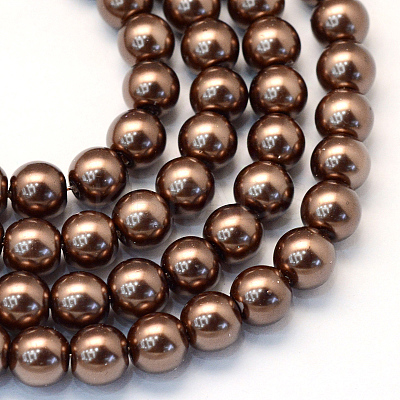 Baking Paint Glass Pearl Bead Strands HY-Q003-3mm-52-1