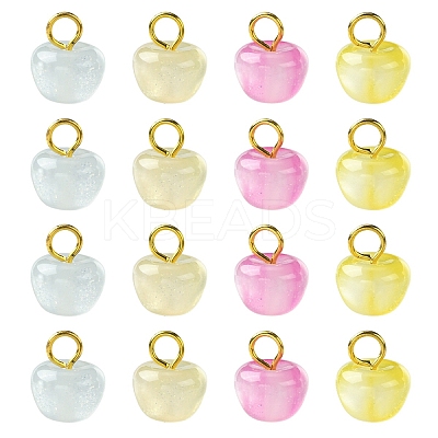 30Pcs Resin UV Reactive Charms PALLOY-YW00173-01-1