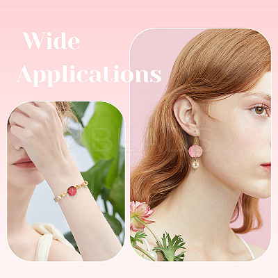 DIY Rose Flower Glass & Acrylic Beads Jewelry Making Finding Kit DIY-TA0010-10-1