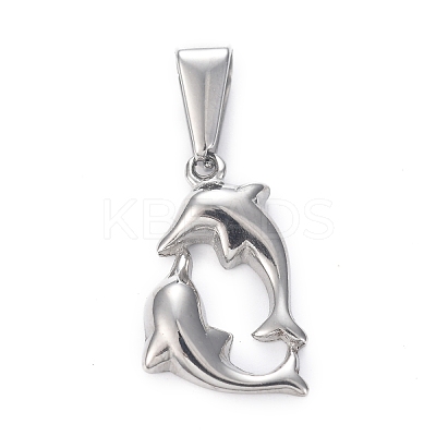 Tarnish Resistant 304 Stainless Steel Pendants STAS-H110-09P-1