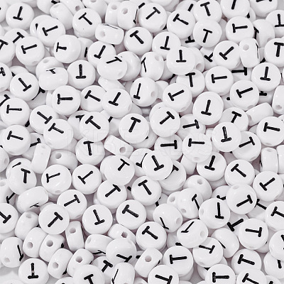 500Pcs Acrylic Beads SACR-TA0001-55T-1