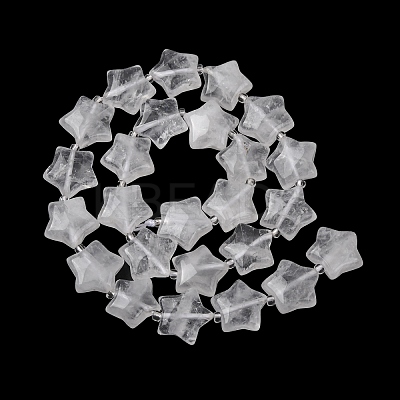 Natural Quartz Crystal Beads Strands G-K359-E21-1