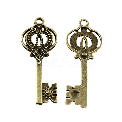 Tibetan Style Alloy Pendants TIBEP-A25043-AB-FF-1