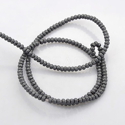 Electroplate Non-magnetic Synthetic Hematite Beads Strands LS-G-J208G-03-1