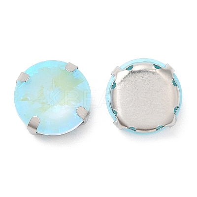 Mocha Fluorescent(MI) Flat Round Sew on Rhinestone GGLA-M006-02A-P03-1