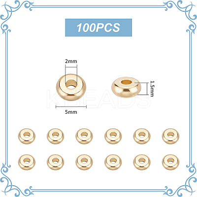 100Pcs 304 Stainless Steel Spacer Beads STAS-UN0058-39-1