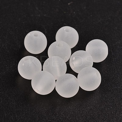 Transparent Acrylic Ball Beads FACR-R021-8mm-16-1