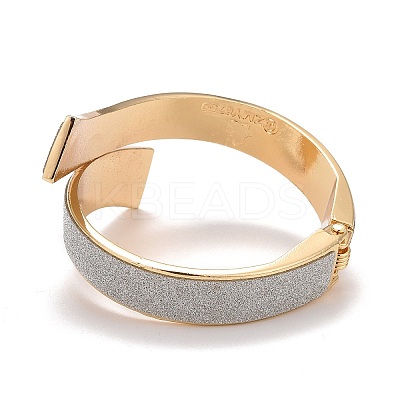 Sparkling Alloy Wrap Cuff Bangle LS-BJEW-K223-09LG-1