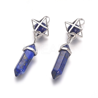 Natural Lapis Lazuli Pendants G-L512-M02-1