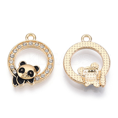 Alloy Enamel Pendants ENAM-T013-10KC-1