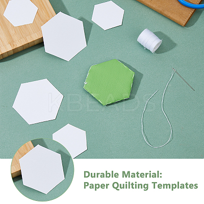 200Pcs 2 Style Paper Quilting Templates DIY-DC0002-71-1