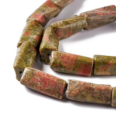 Natural Unakite Beads Strands G-L240-15-1