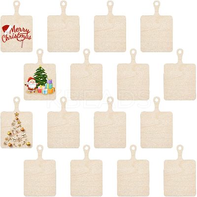 Boxwood Cutting Board with Handle AJEW-WH0250-91-1